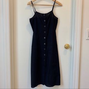 ASOS Button Through Linen Midi Sundress